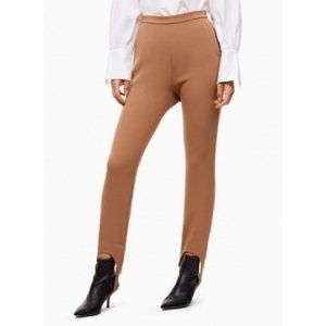 Aritzia Babaton Ruffalo stirrup pants in camel